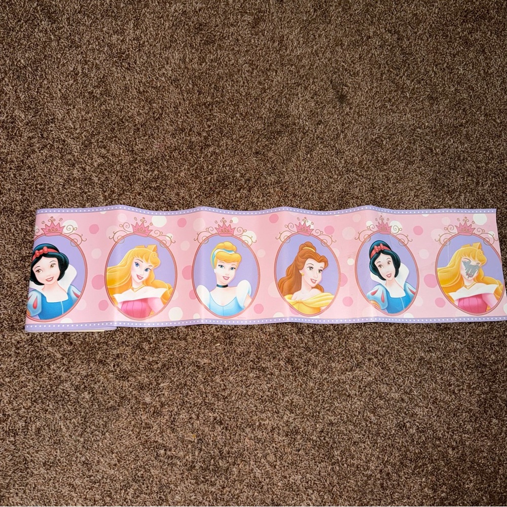 Vintage Disney Princess Pink Wall Paper